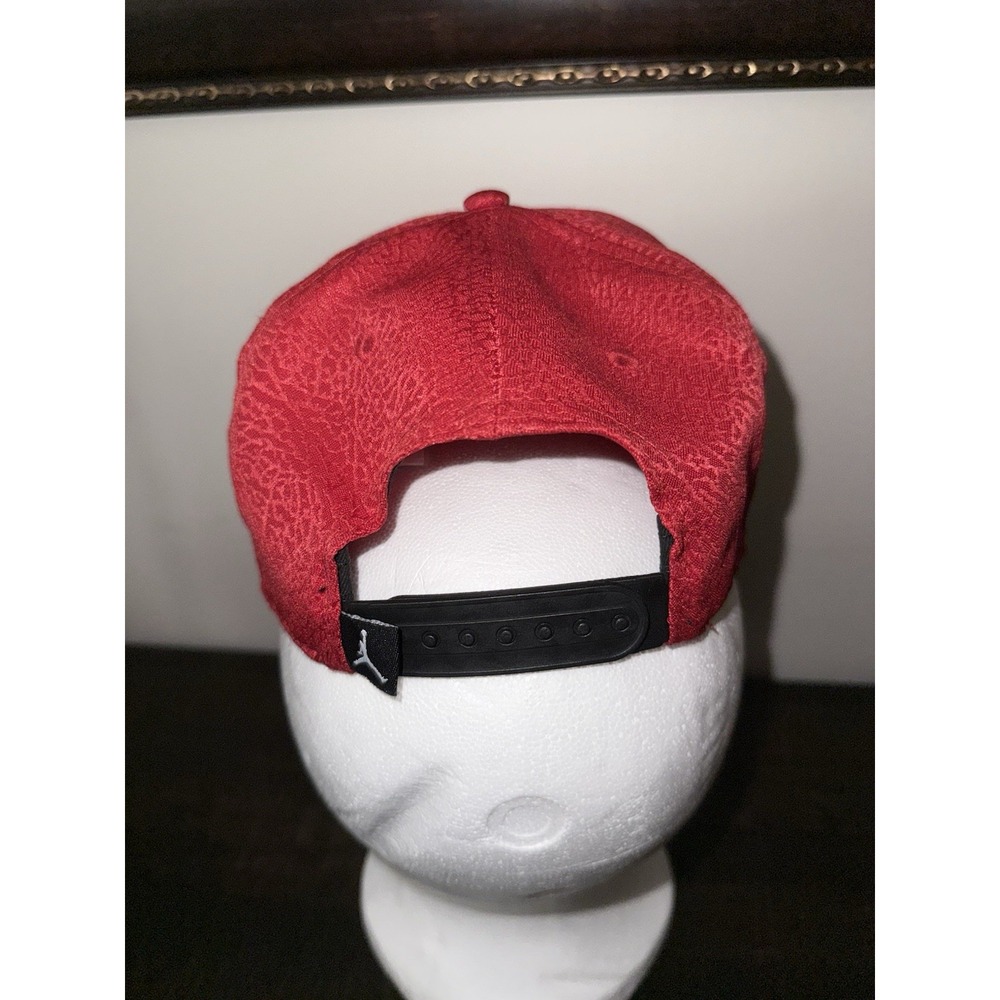 Jordan Nike Y2K Red‎ Black Youth Snapback Hat NEW Crackle - Picture 3 of 6